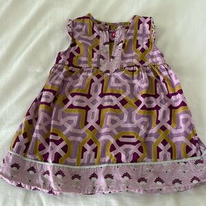 Pink Chicken Sleeveless Printed Dress Size 24 Months Girl